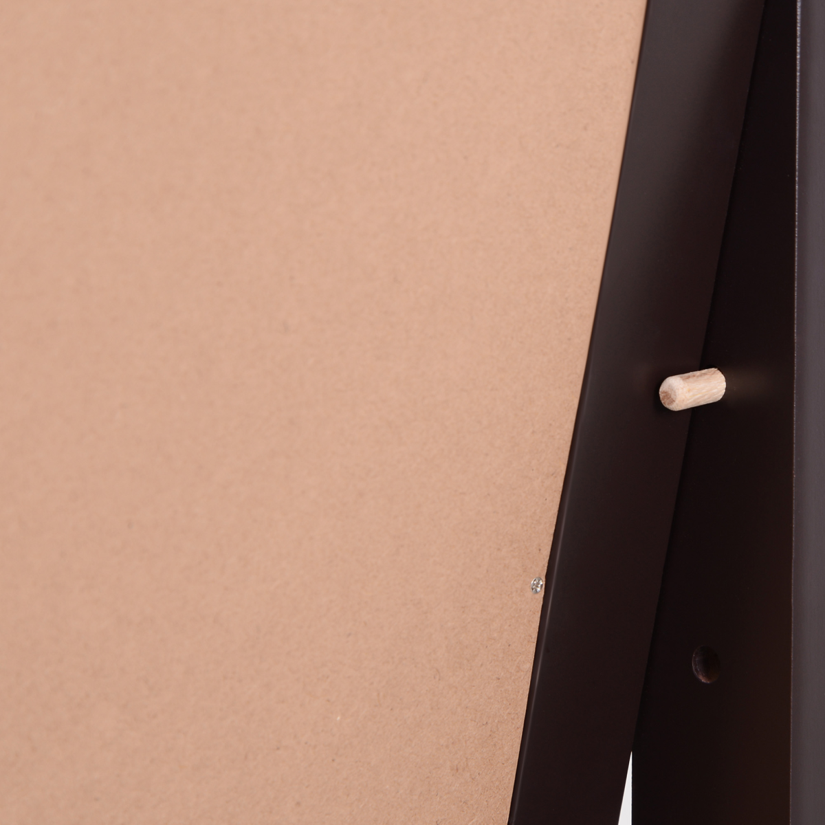 Freestanding Dressing Mirror 148x47cm Adjustable Angle Dark Brown Frame