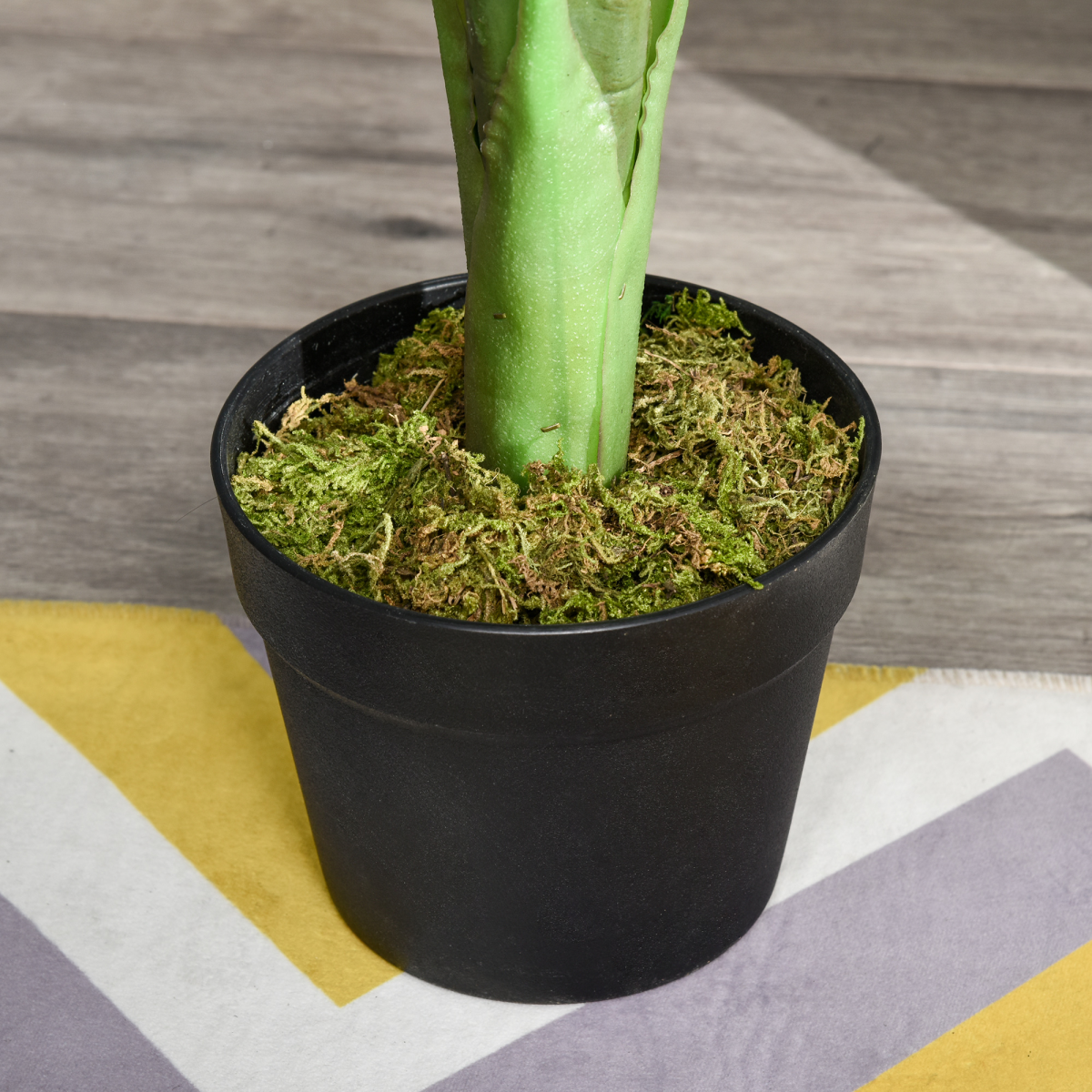 Artificial Monstera Tree 13 Leaves & Nursery Pot, Fake Tropical Palm Tree 85cm