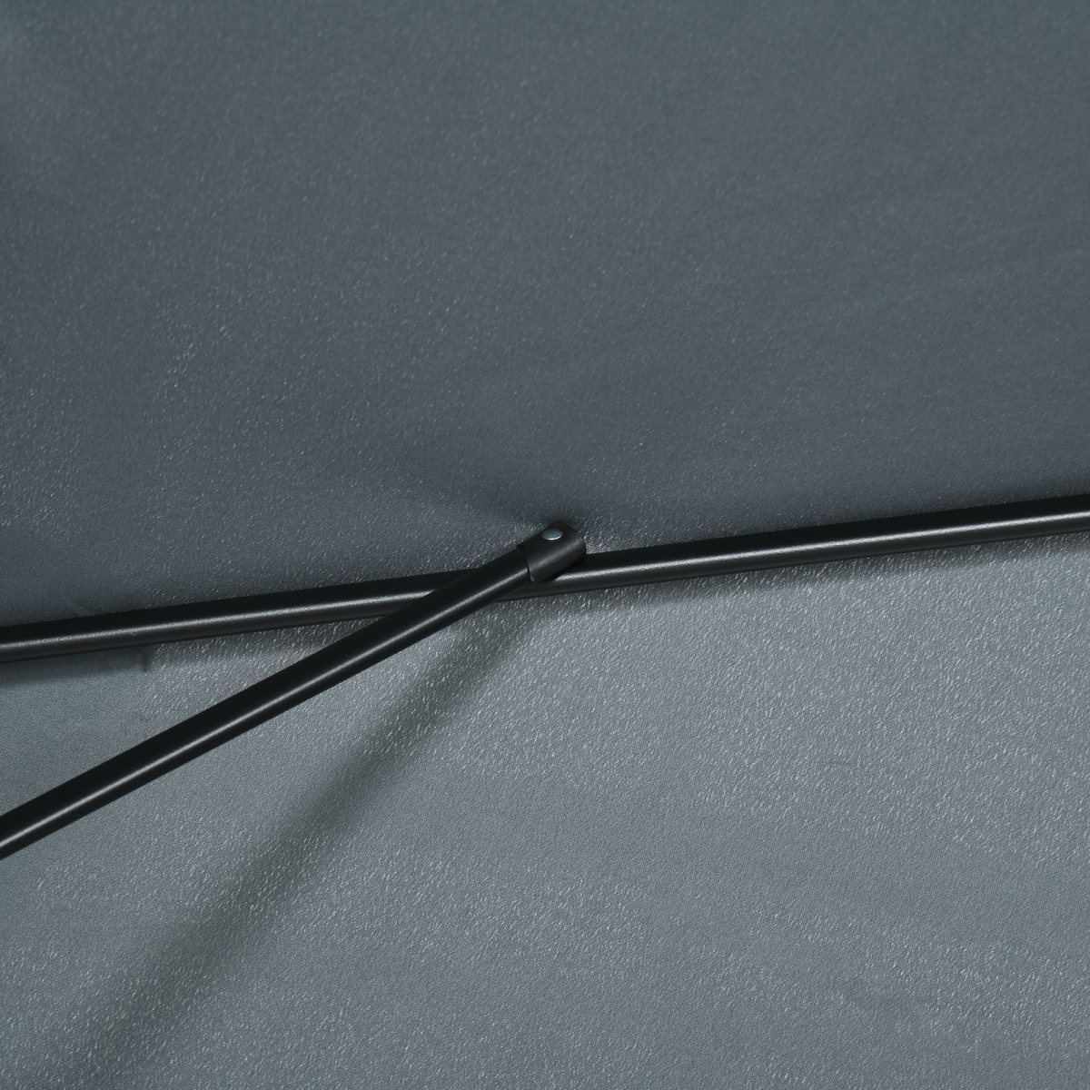 Outsunny 3x2m Patio Parasol Canopy Tilt Crank 6 Ribs Sun Shade Garden Dark Grey