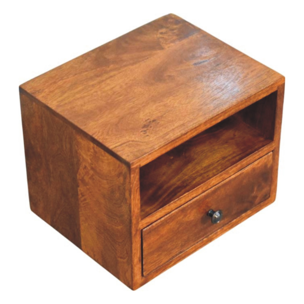 Artisan Furniture Solid Wood Solis 1-Drawer Chestnut Wall Mounted Nightstand