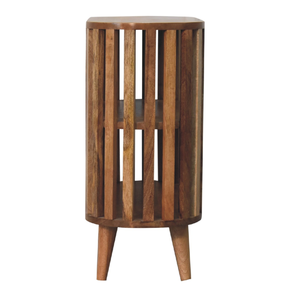 Artisan Furniture Solid Wood Ariella Cabinet, Light Brown, 2 Shelves