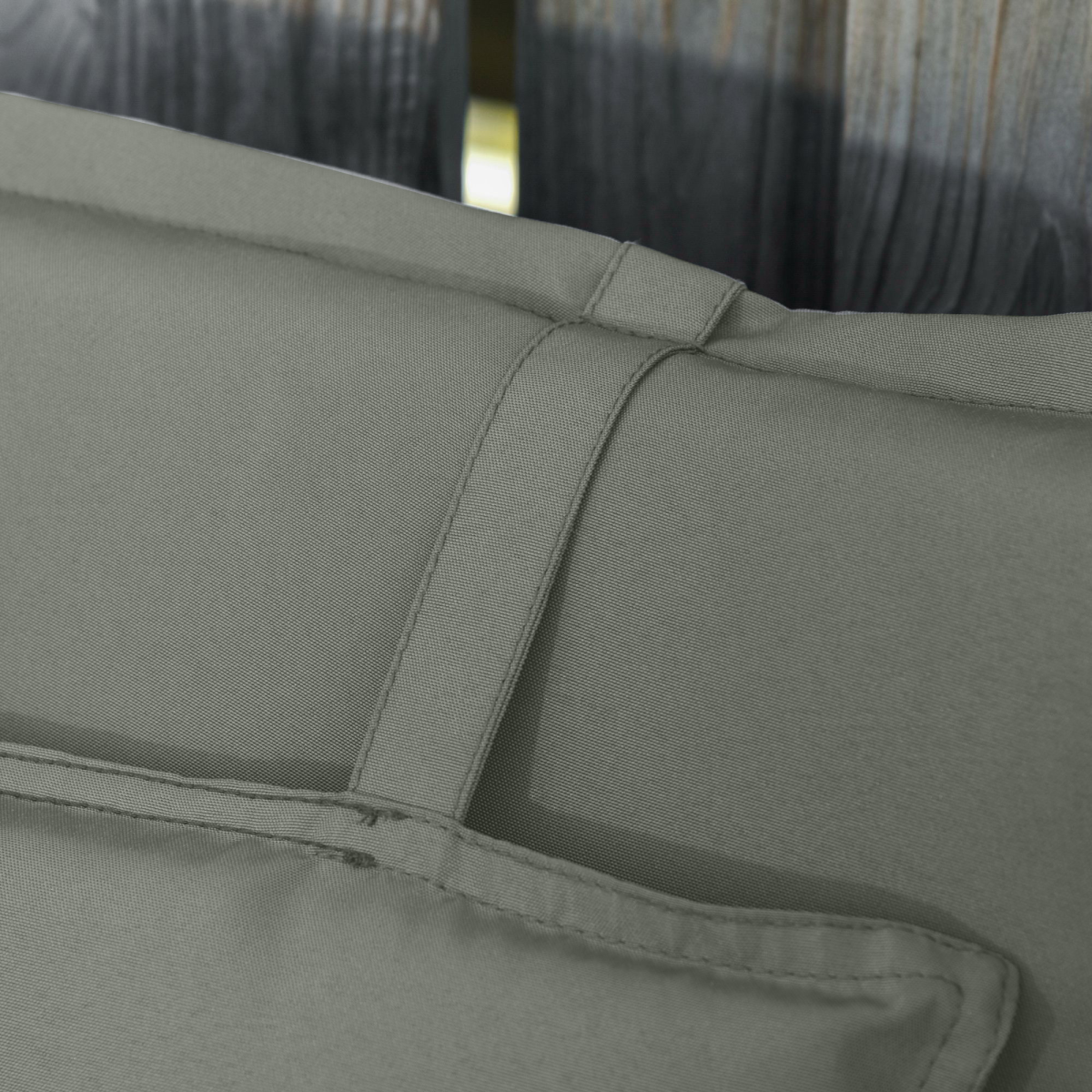 Set of 2 Garden Chair Cushion Seat, Dark Grey