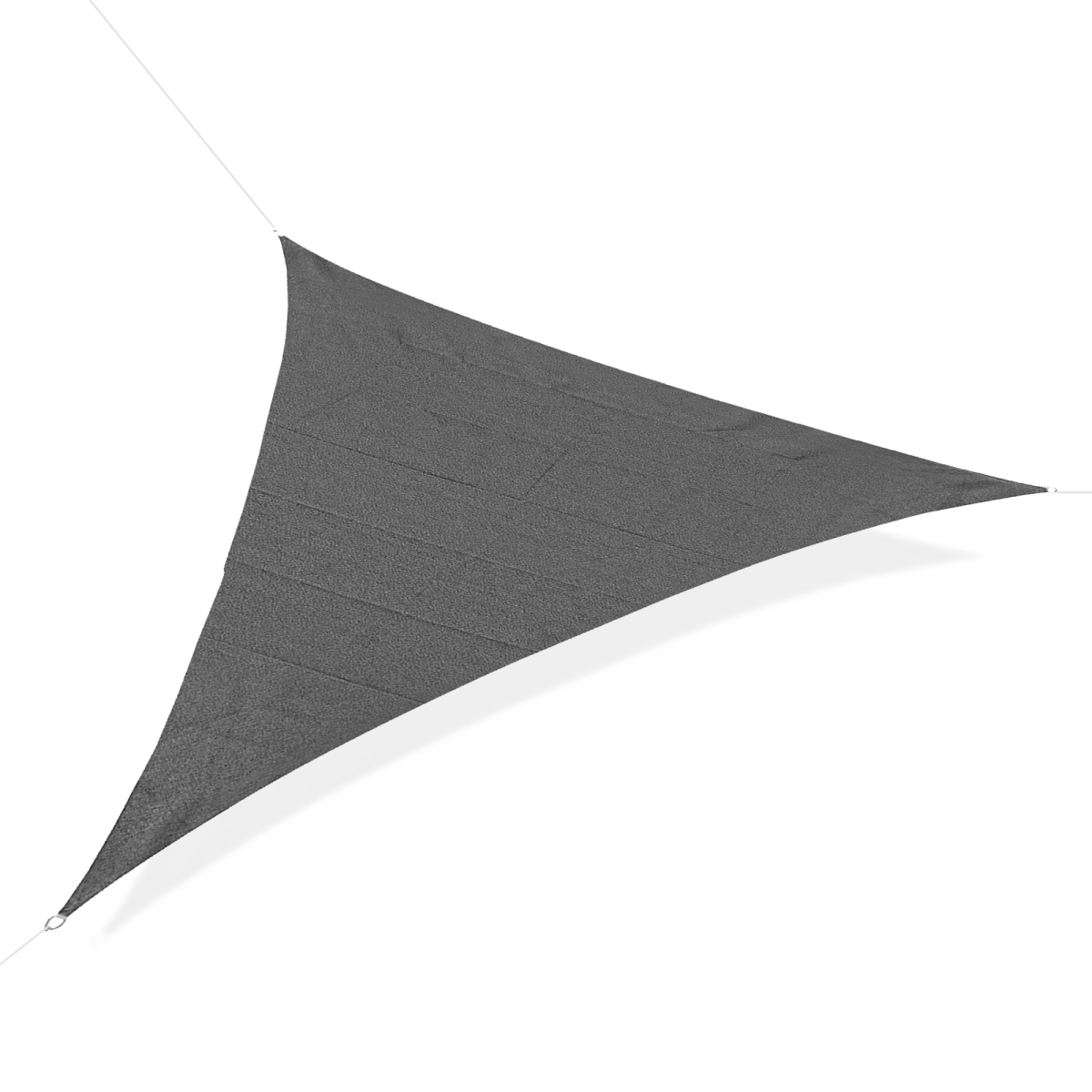 Triangle Sun Shade Sail  5x5x5m HDPE UV Block Charcoal