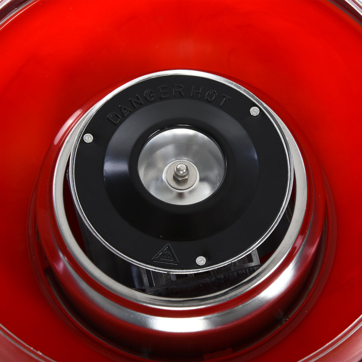 450W Non-Stick Stainless Steel Candyfloss Machine Red