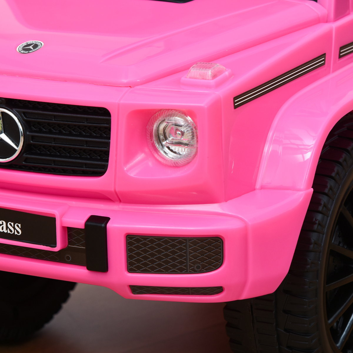 Benz G350 Kids Ride on Sliding Car w/ Under Seat Storage No Power Pink HOMCOM