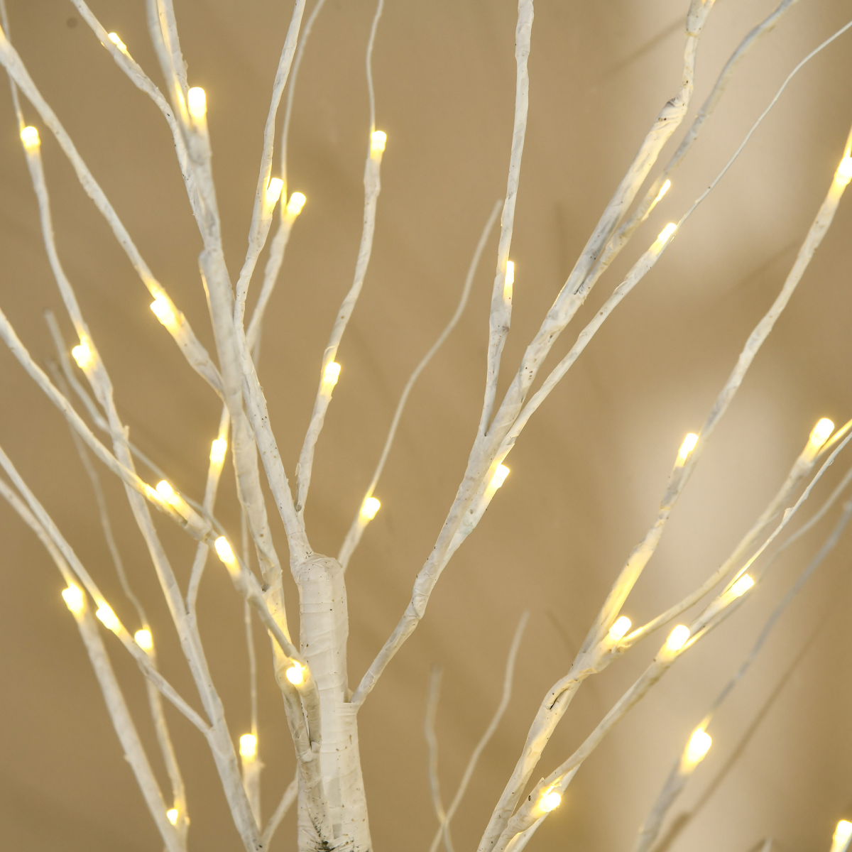 5ft Artificial White Birch Tree Light  96 Warm White Pre-Lit LED Light