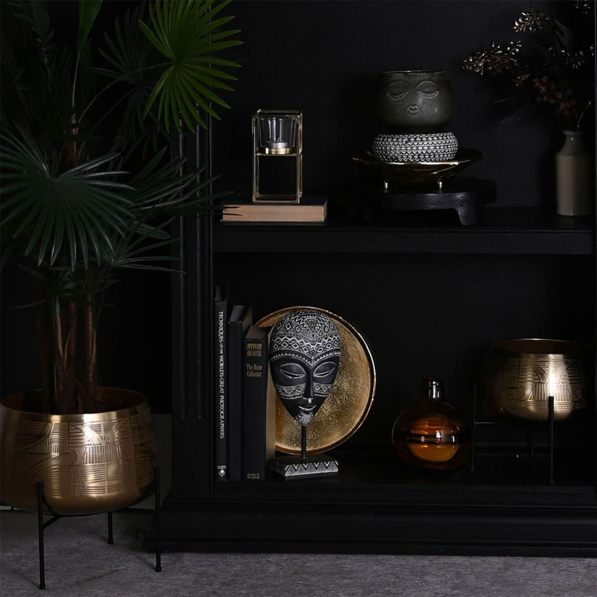 Tribal Mask with Stand 28.5cm