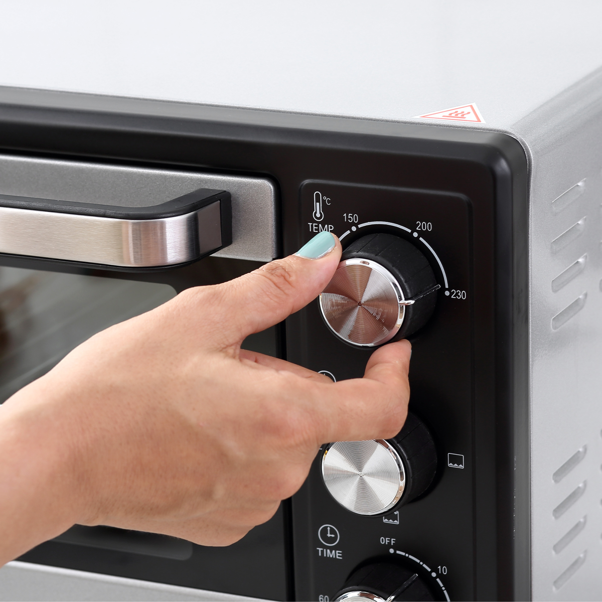 Mini Oven, 16L Grill, Toaster Oven Timer 1400W Grill