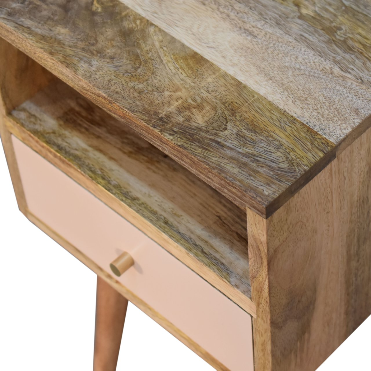 Artisan Furniture Solid Wood Mini Blush Hand Painted Bedside