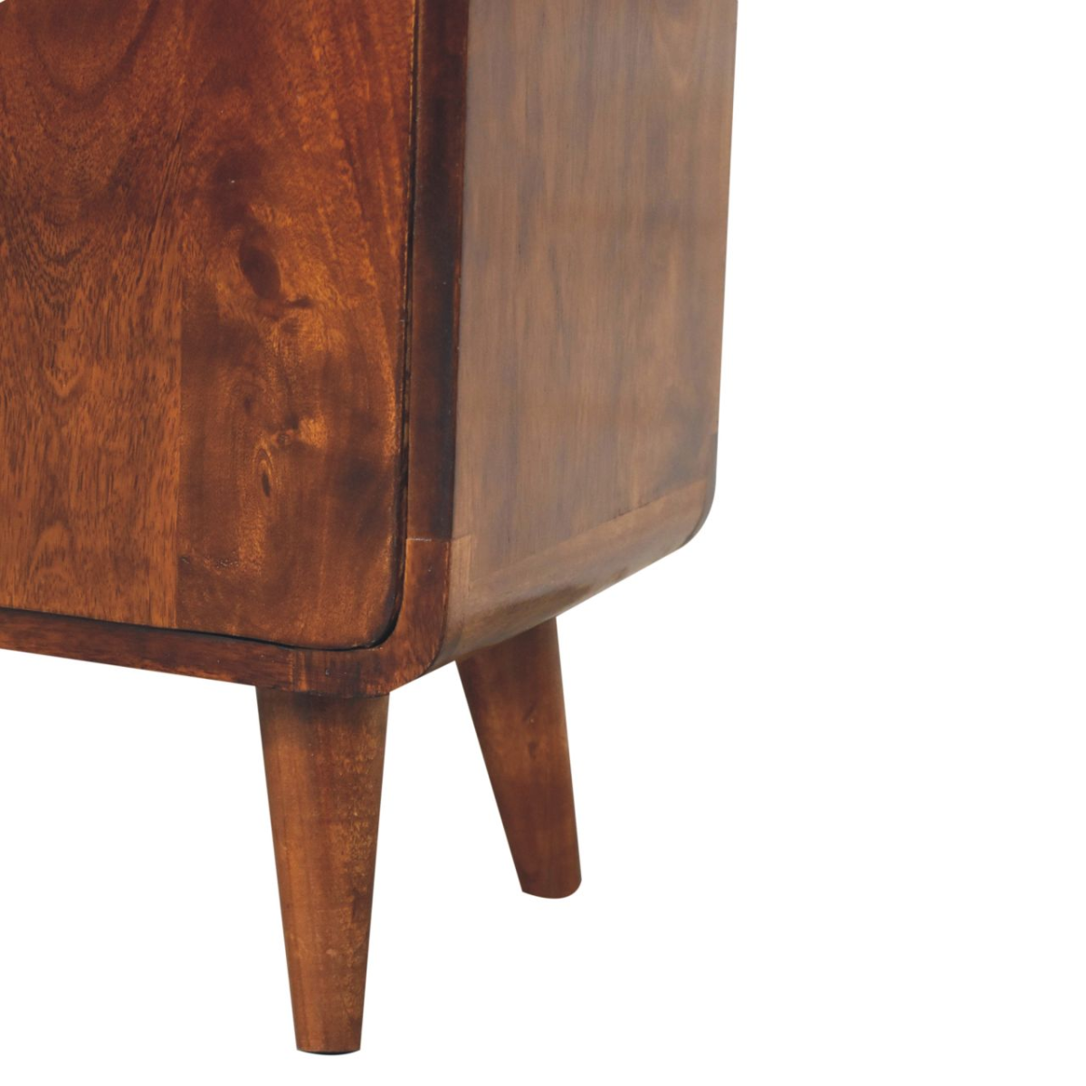 Artisan Furniture Solid Wood Mini Classic Chestnut Cabinet, 2 Doors, Brown