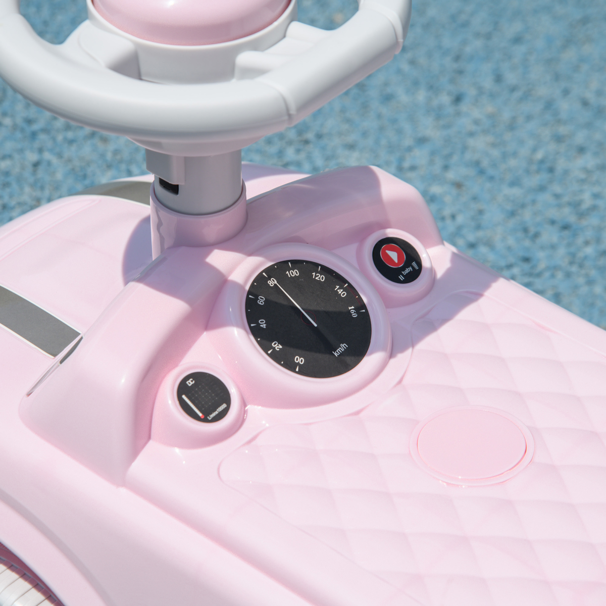 AIYAPLAY Ride On Car Foot To Floor Sliding Car w/ Air Horn - Pink