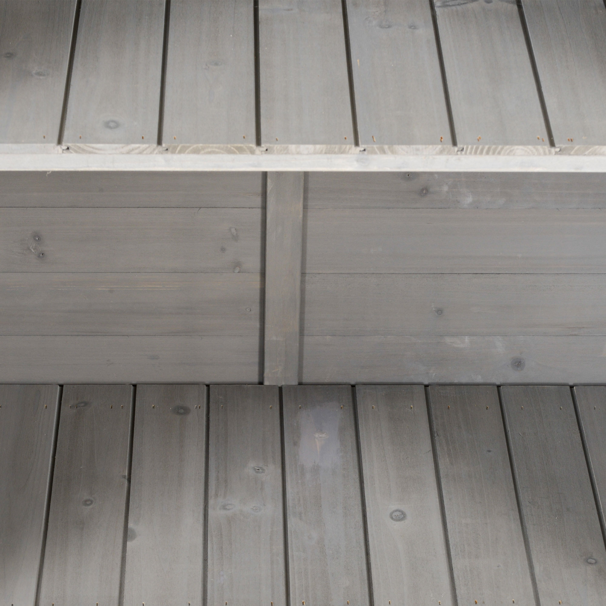 Garden Shed Wooden  2 Door Unit Solid Fir Wood 87x46.5x96.5cm, Grey