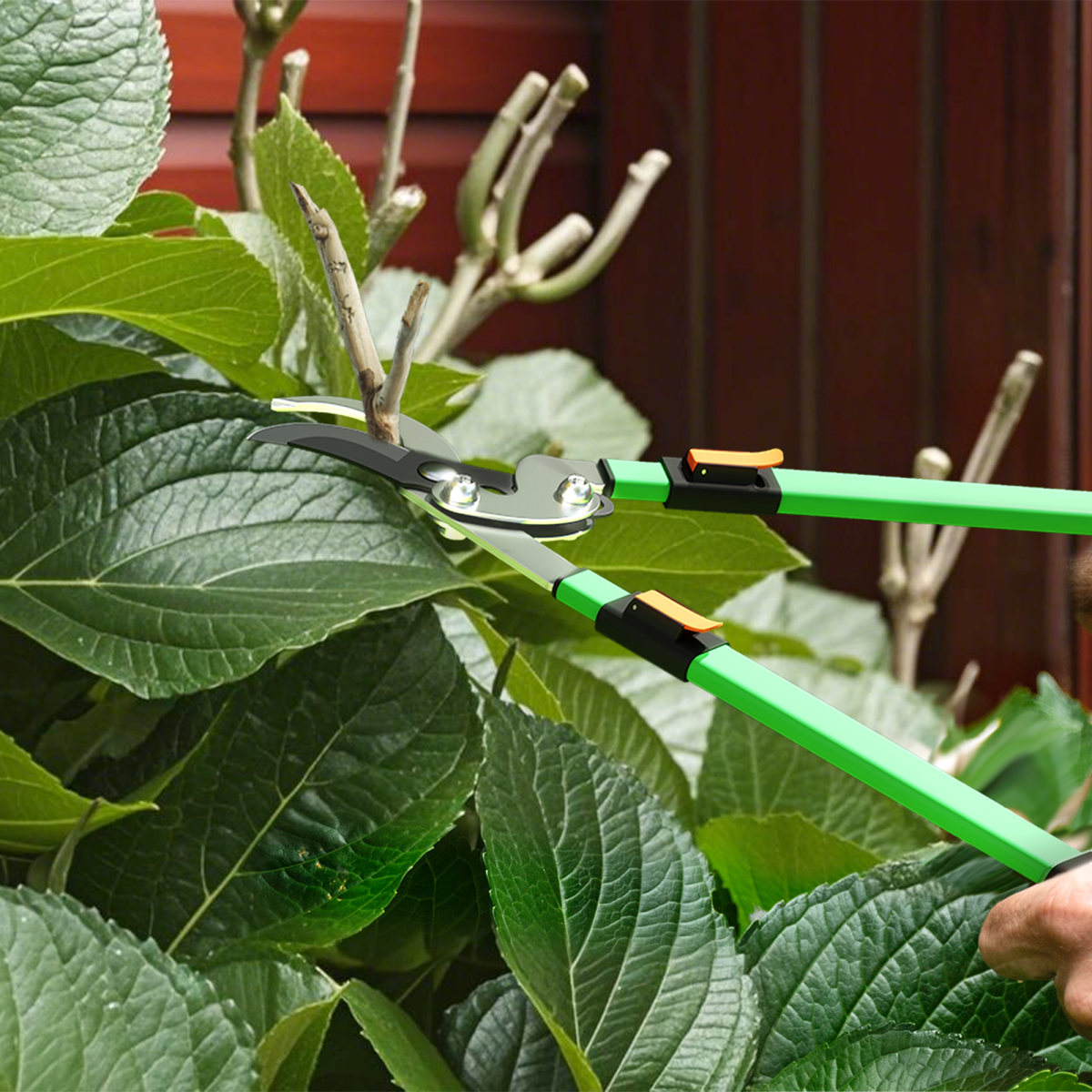 Outsunny 2 Pcs Garden Shears Set with Telescopic Extendable Handles