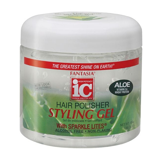 Fantasia IC Hair Polisher Styling Gel: Vibrant Shine & Hold for Color-Treated Hair 454g