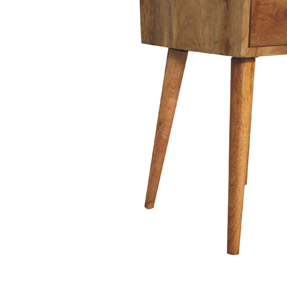 Artisan Furniture Solid Wood Mini 2 Drawer Oak-ish Bedside, Brown
