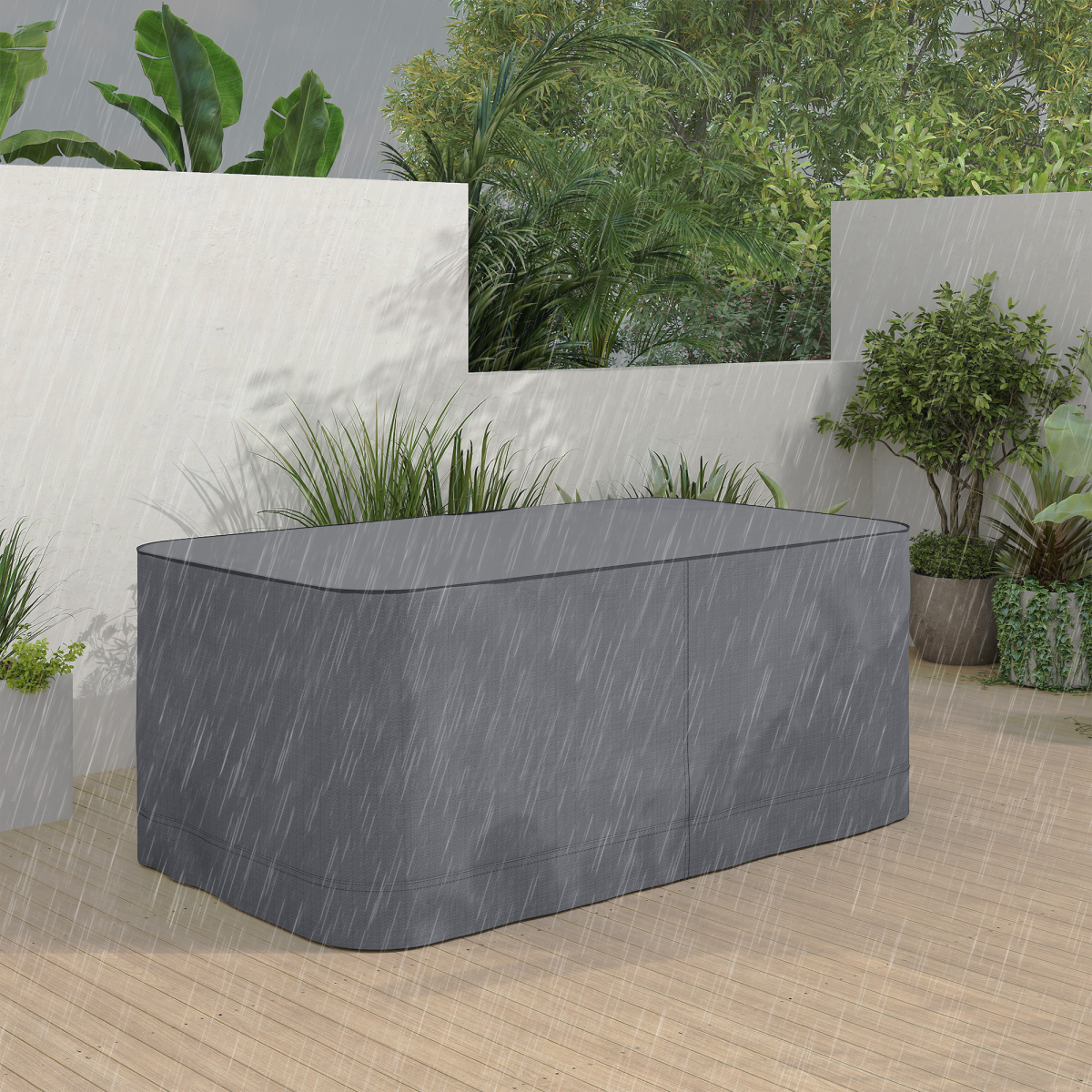 Garden 2-3 Seater Sofa Cover Furniture Water Resistant All-weather Grey