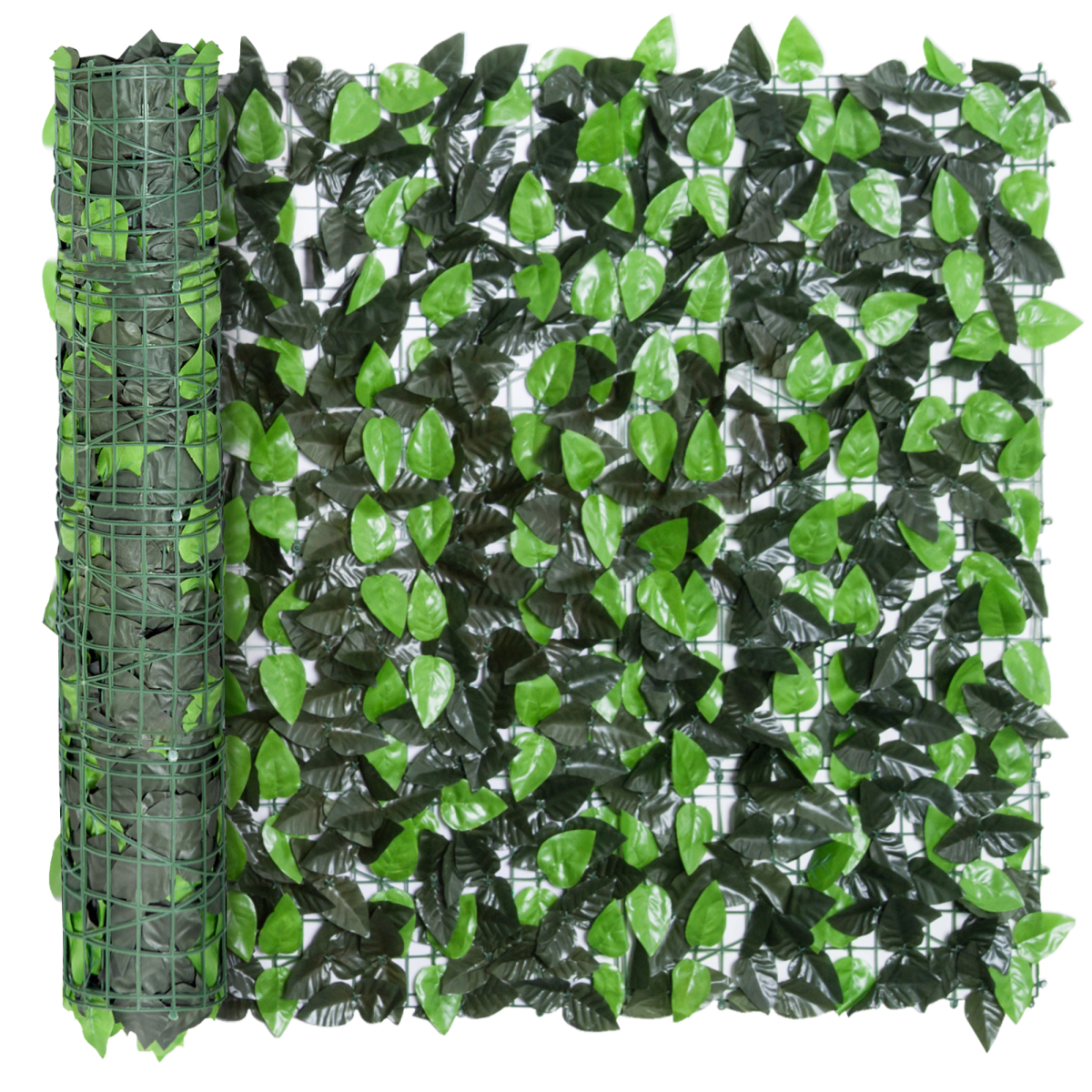 Outsunny Artificial Leaf Hedge Screen Privacy Fence Panel for Garden 3Mx1M