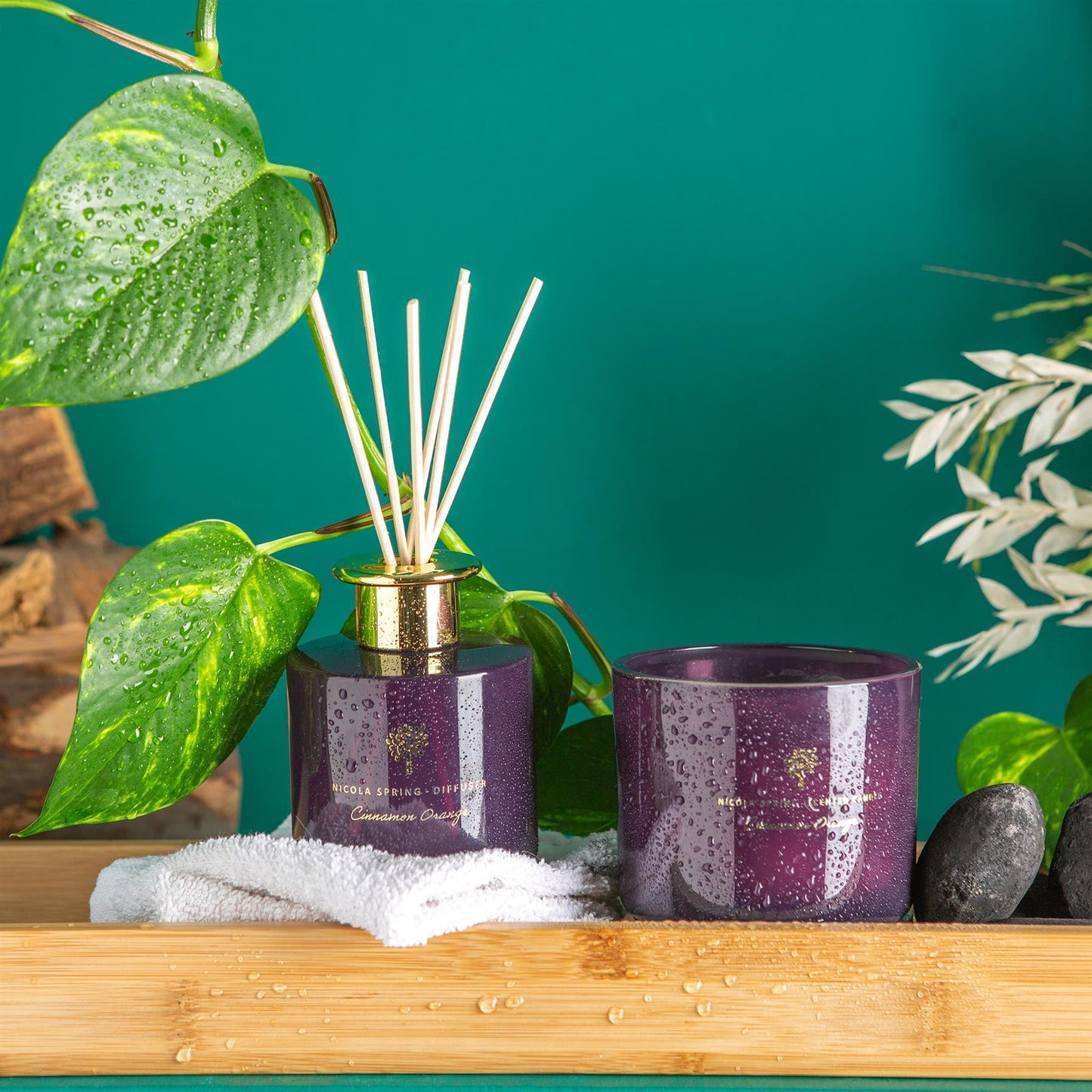 200ml Cinnamon Orange Glass Reed Diffuser