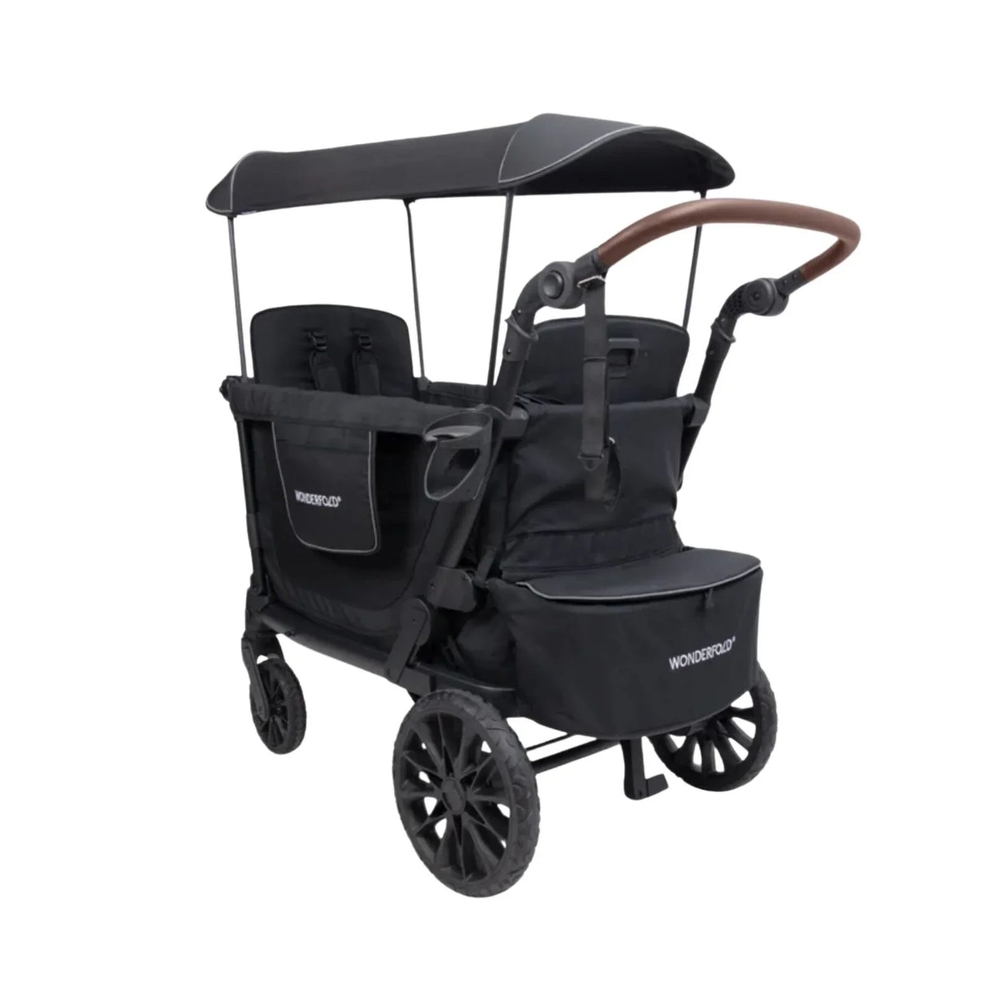 Wonderfold L2 Quad Stroller Wagon - Black