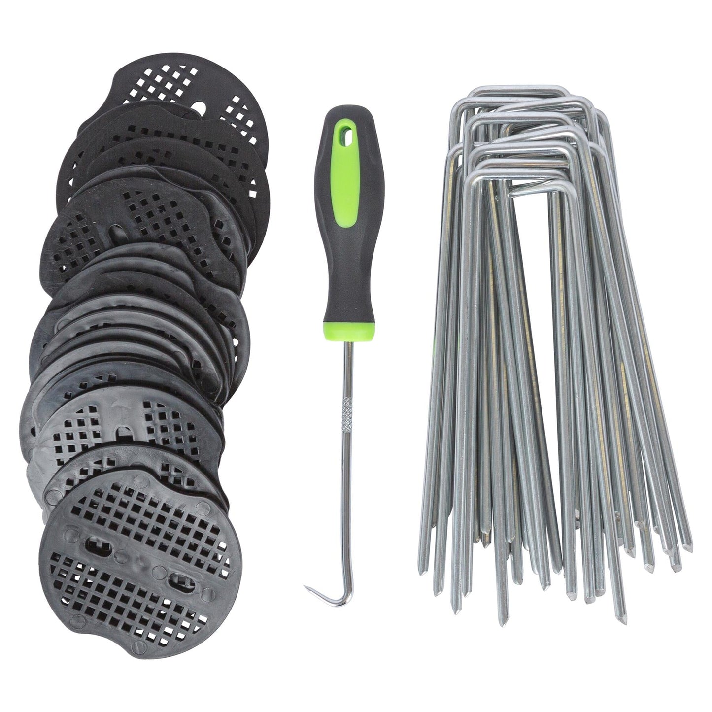 50gsm Weed Control Fabric Set with Pegs & Plates