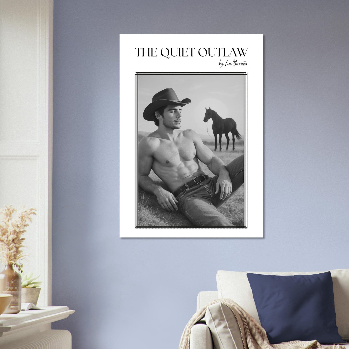 80s Western Cowboy Wall Art - The Quiet Outlaw