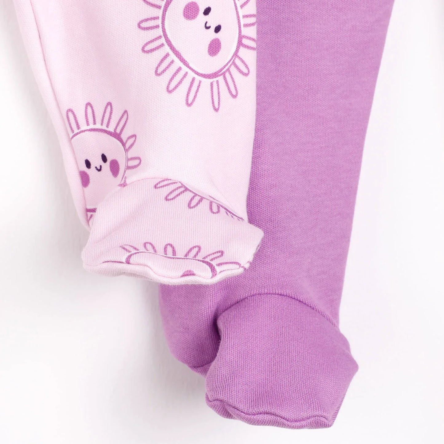 HelloBaby 2 Piece Footed Bottom - Purple