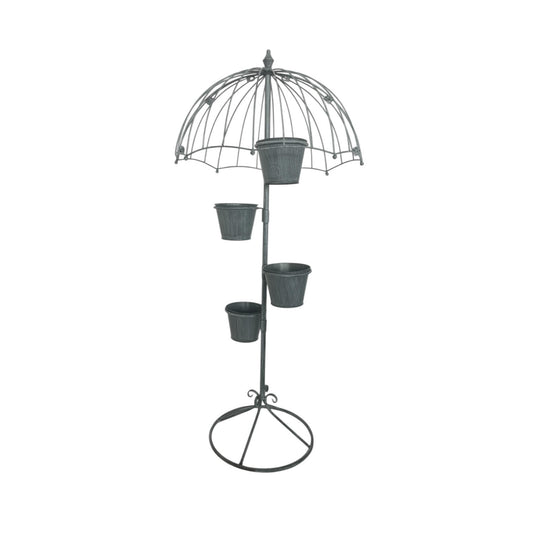 130CM GREY METAL GARDEN PLANTER