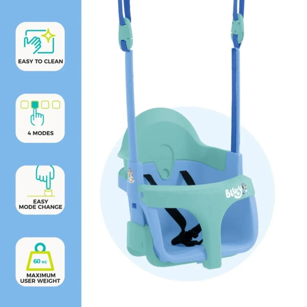 TP Forest Wooden Single Swing with Bluey Quadpod