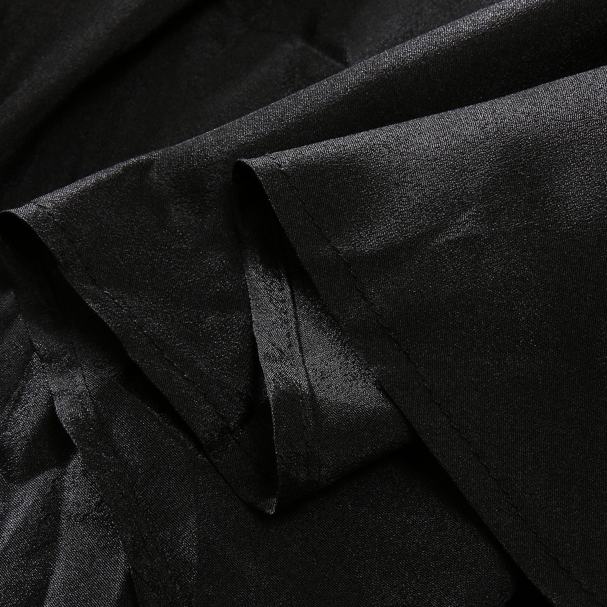 Suit Collar Layered Fungus Swing Dress