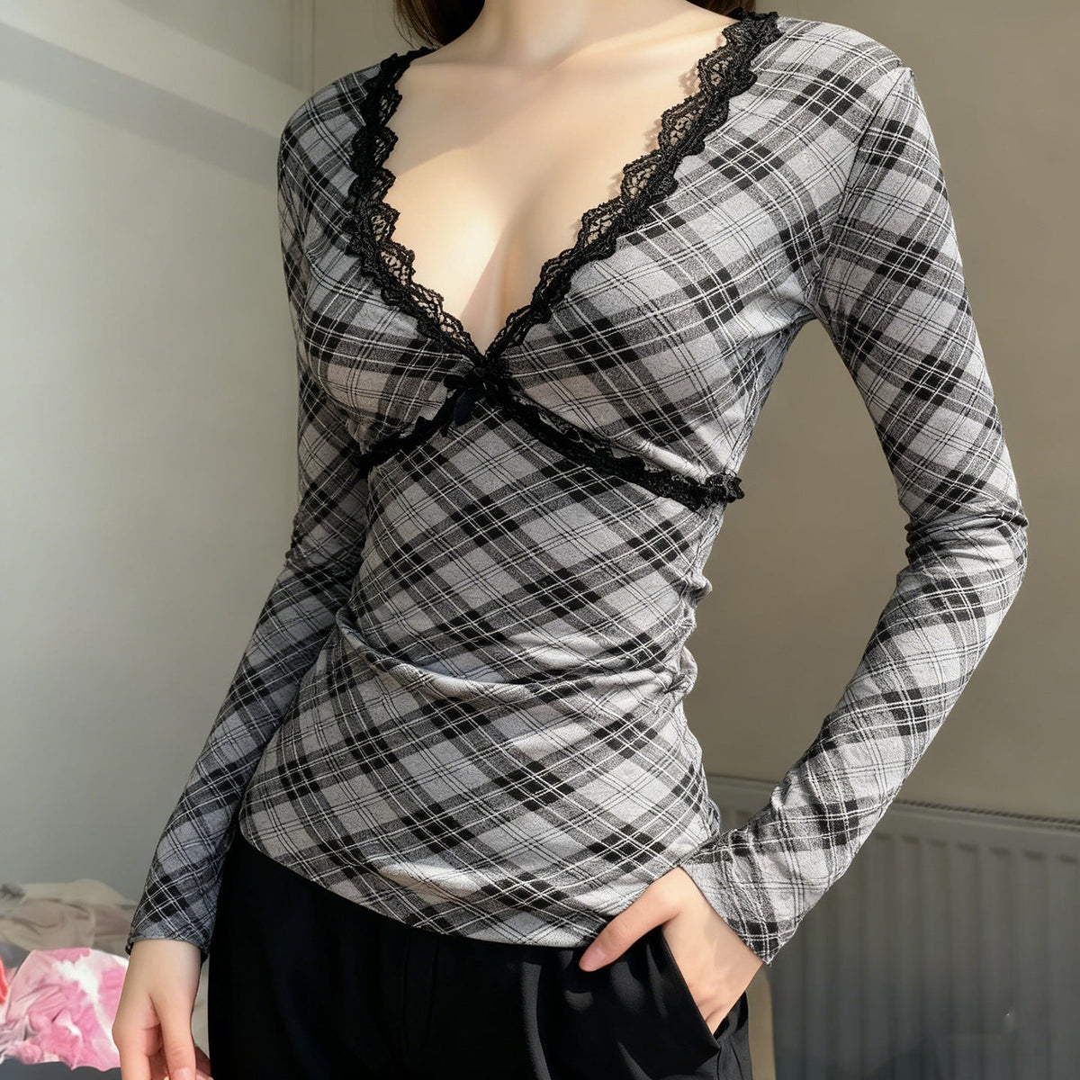 Women's Slim Fit Slim Bottoming Top