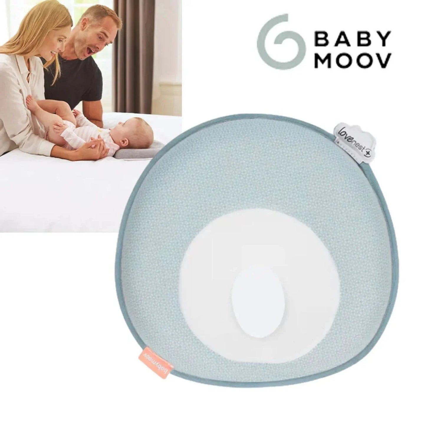 Babymoov Lovenest Origininal Organic Coton Head Pillow - Mosaic