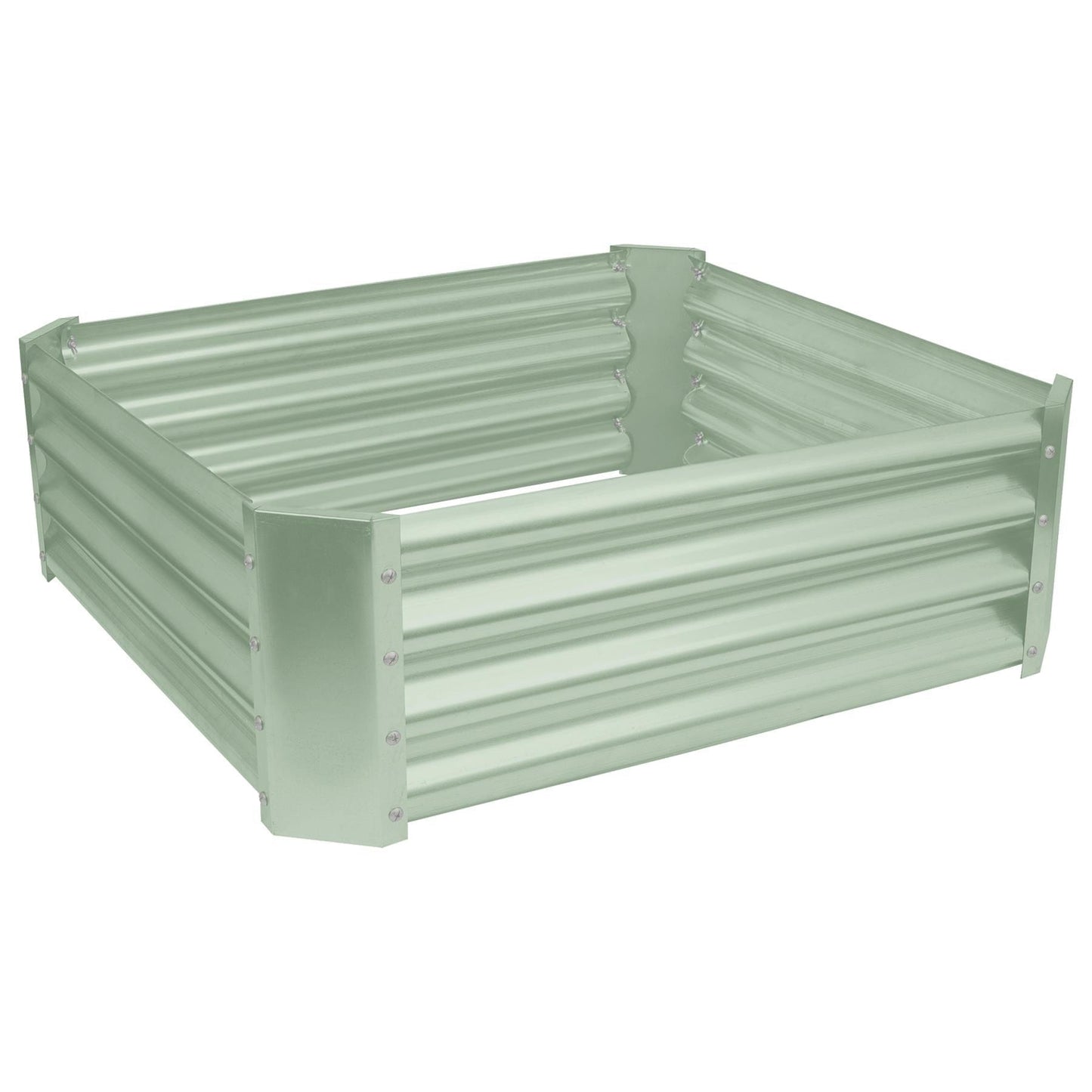 90cm x 90cm Square Galvanised Steel Raised Garden Bed