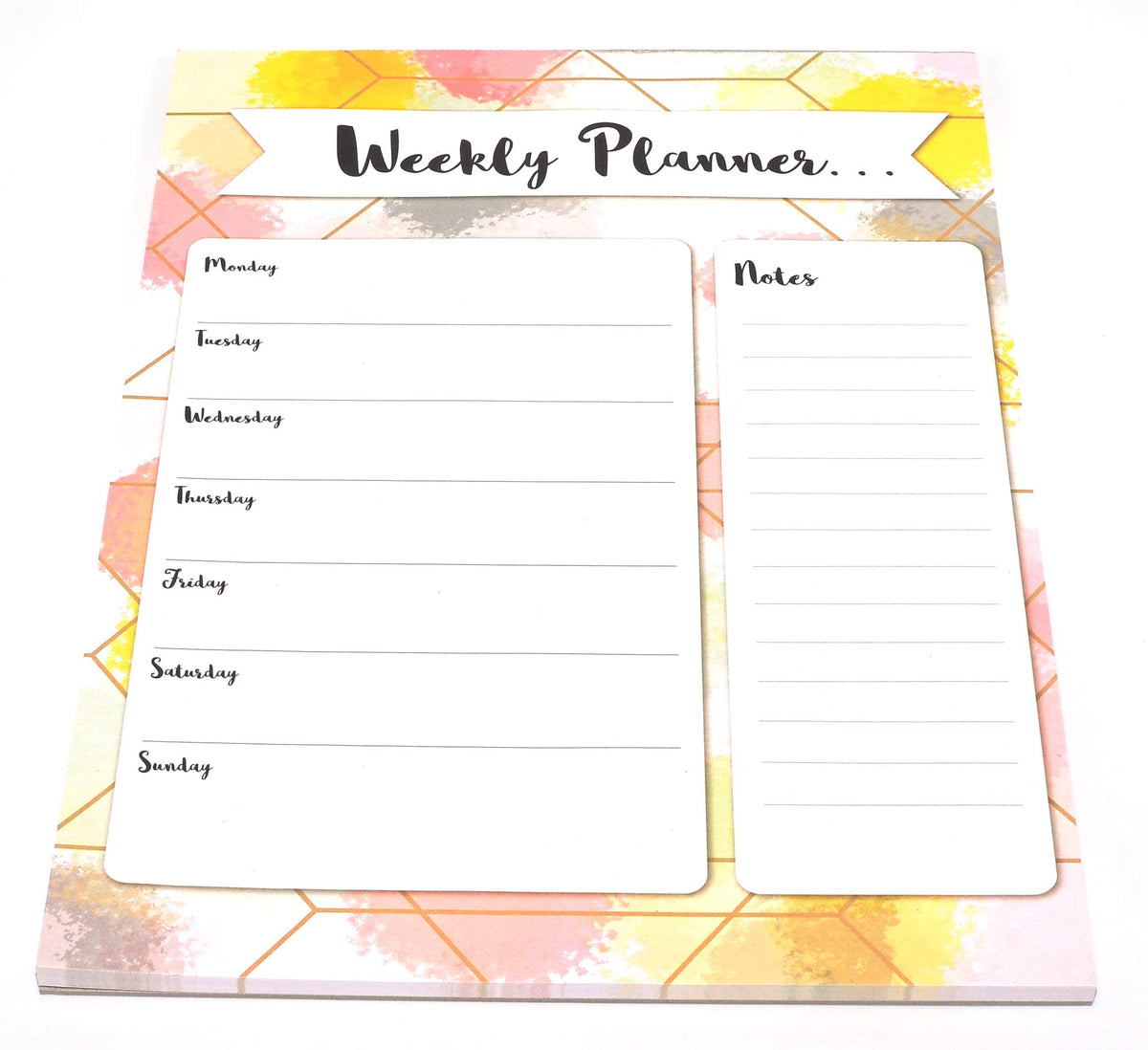 Compact - 1x A4 Flowers Layout Weekly Planner Pad Design at Random