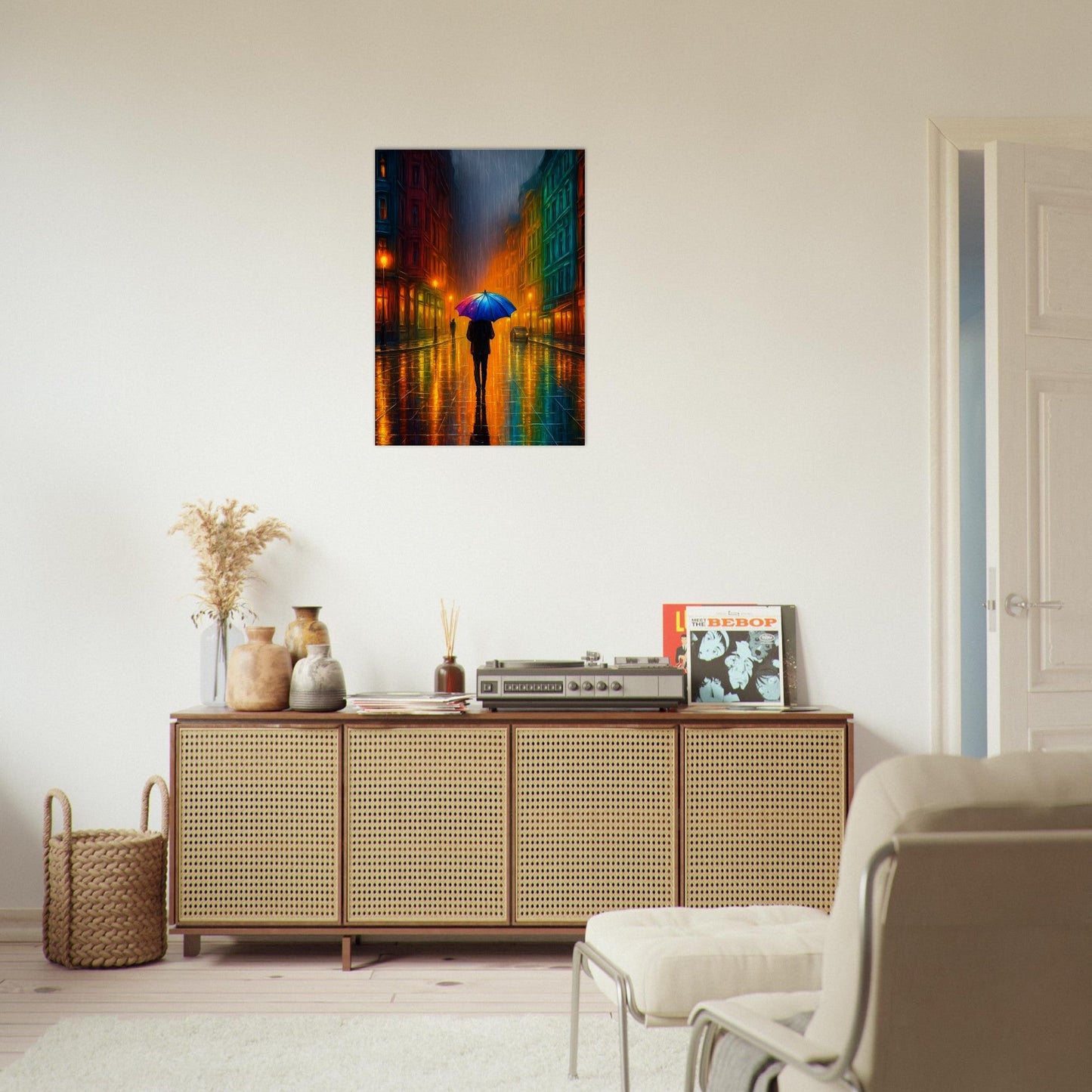 Moody Urban Street Scene Poster