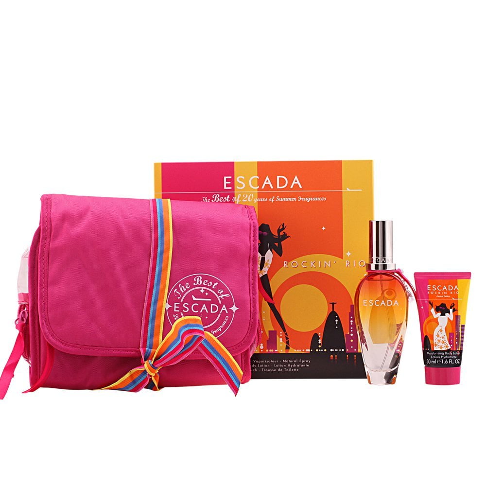 Escada Rockin' Rio Gift Set 30ml EDT + Beauty Pouch Women's Fragrance