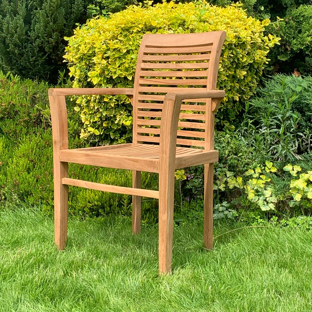 96CM STACKING SCROLL BACK CHAIR