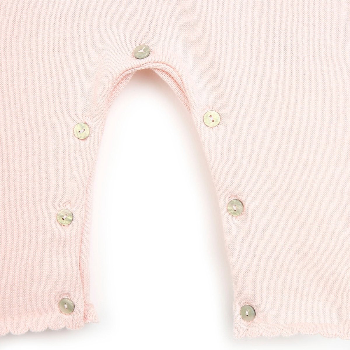 HelloBaby Newborn Knit Ruffled Jumpsuit - Salmon