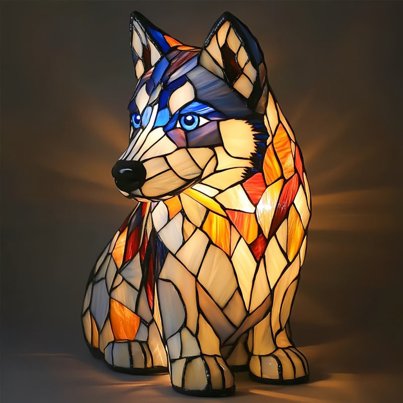 LED Small Night Lamp Art Animal Statue Creative Home Desktop Decoration