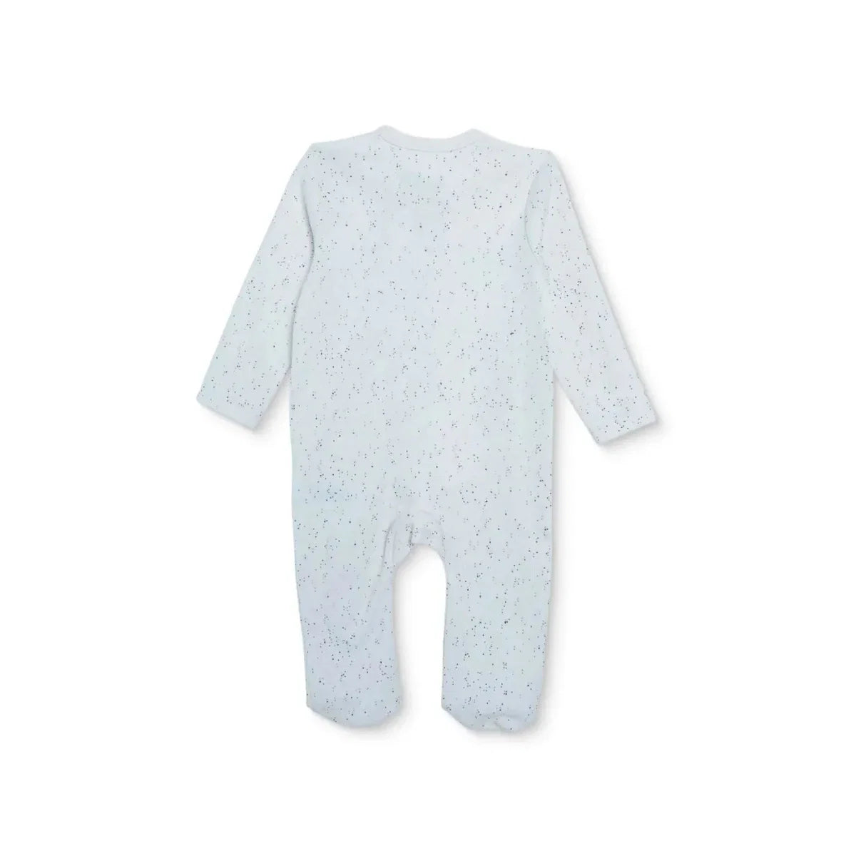 HelloBaby Girls Footed Sleepsuit Polka Dot Print Zip Fastening Crew Neck Full Length Long Sleeve - Ecru