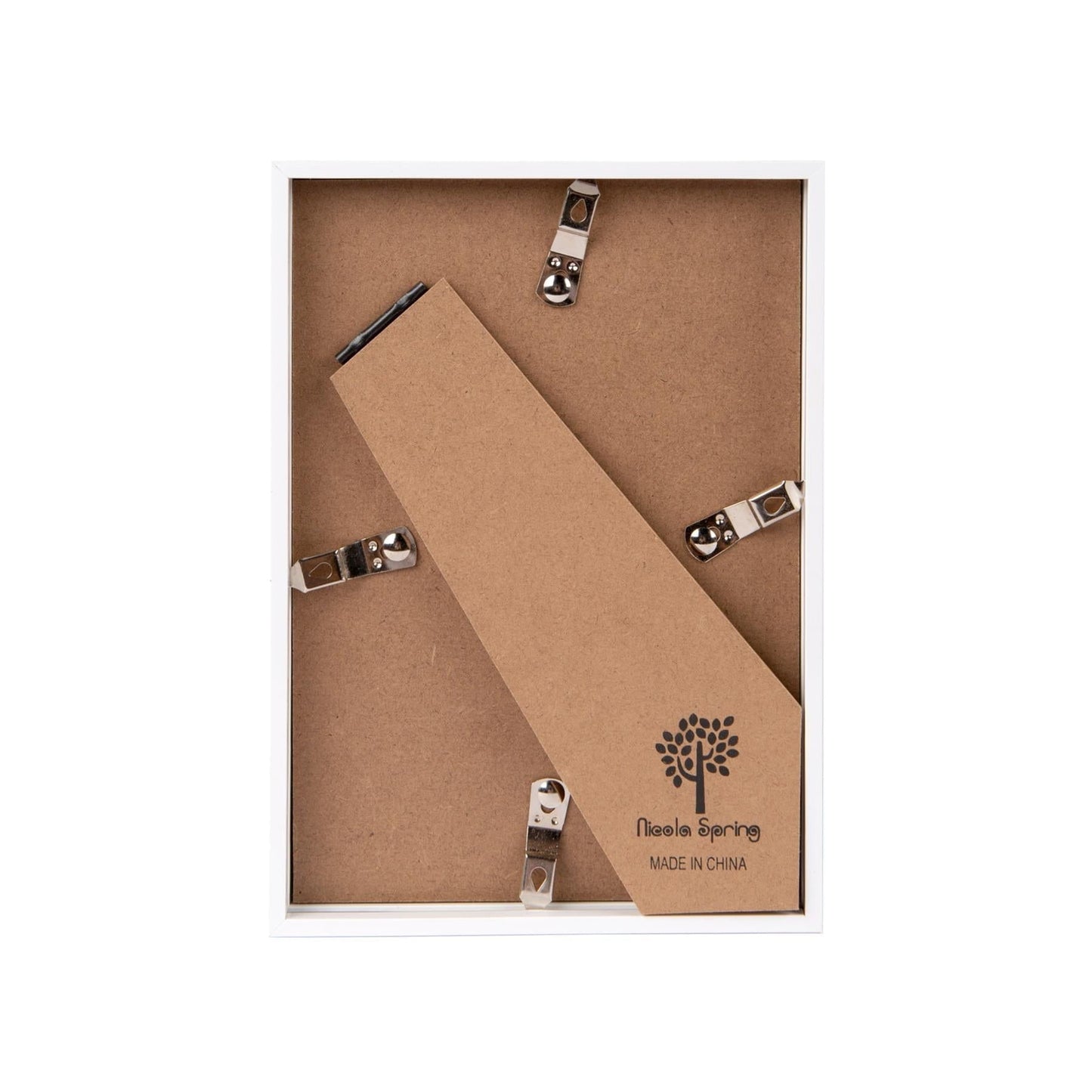 5" x 7" White 3D Deep Box Photo Frame - with 4" x 6" Mount