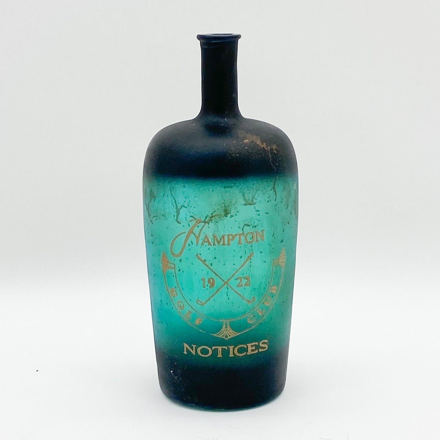 15" GLASS DECORATIVE VASE/BOTTLE