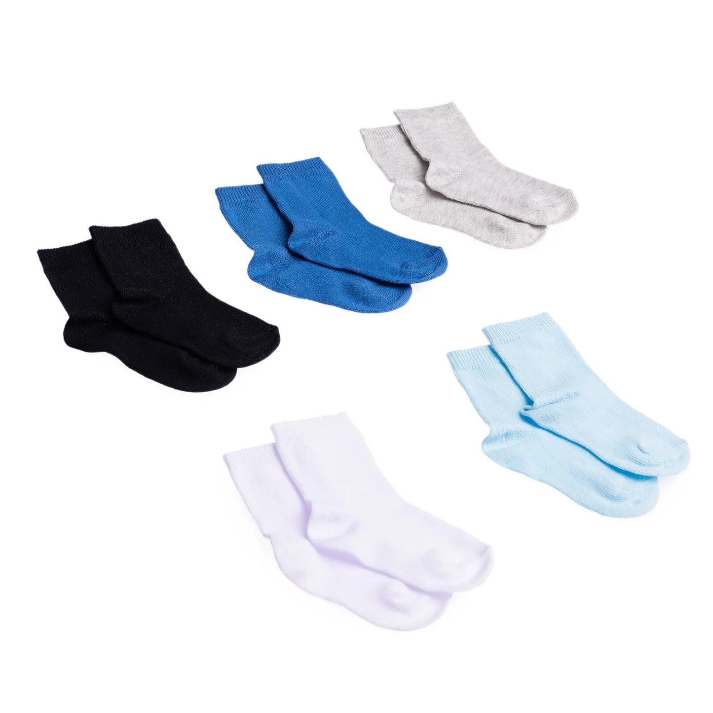 HelloBaby Boys 5-Pack Socks - Blue