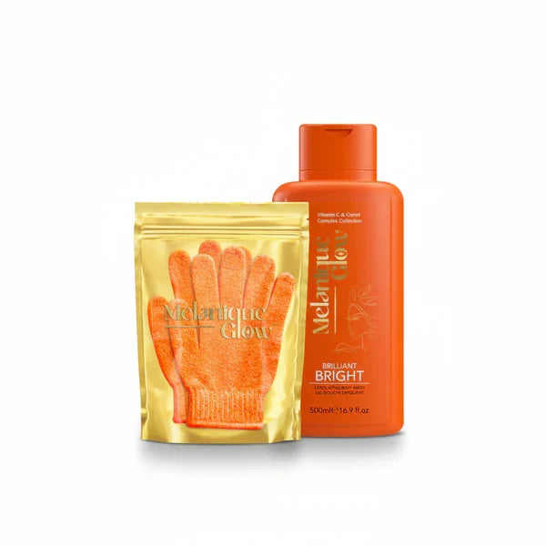 Melanique Glow Exfoliation & Hydration Skincare Set for Radiant, Smooth & Deeply Hydrated Skin