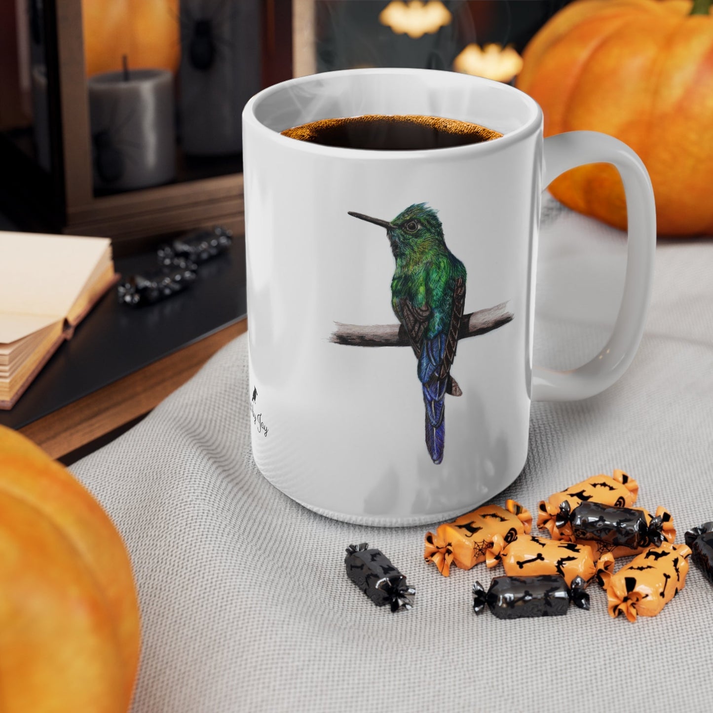 Hummingbird Mug – Wildlife Illustration