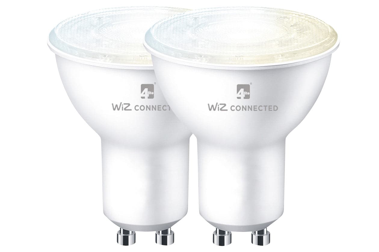 4lite WiZ Connected Dimmable White WiFi LED Smart Bulb - GU10