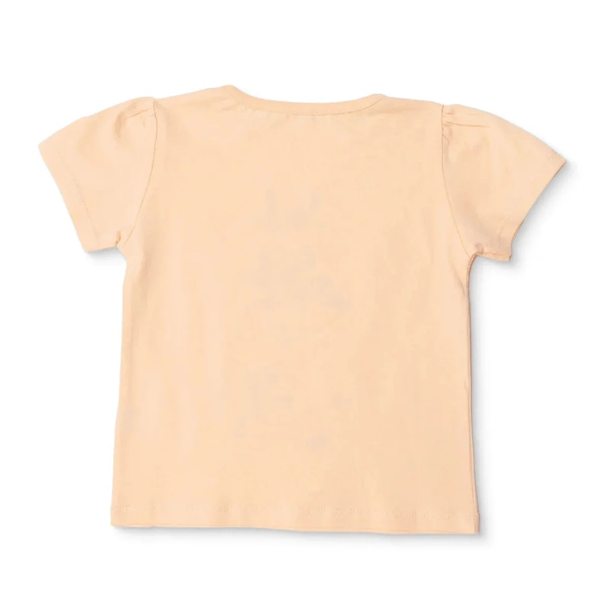 HelloBaby Girls T-shirt Animal Print Crew Neck Short Sleeve - Salmon