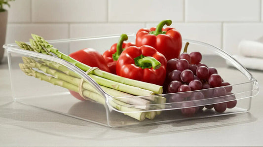 Clear PS Plastic Large Fridge Organiser | Azuma