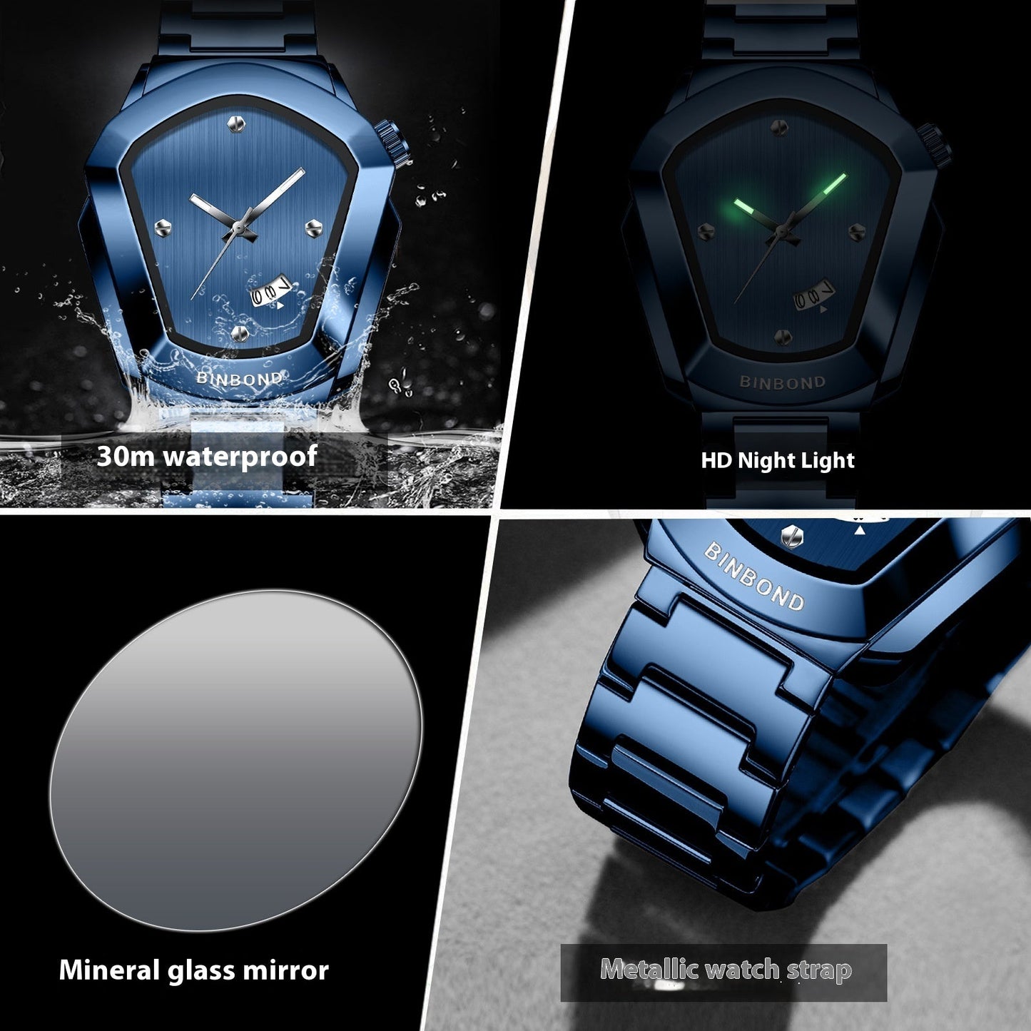 Luminous Waterproof Calendar Men's Table Leisure Sports