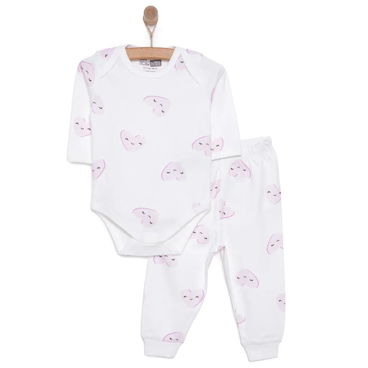 HelloBaby Unisex Body- Footless Bottom - Ecru