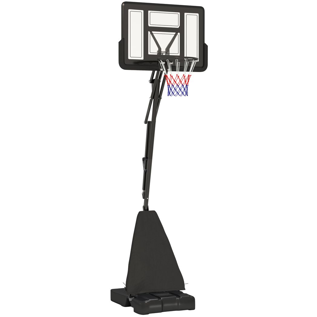 SPORTNOW 2.45-3.05m Portable Basketball Hoop and Stand with Wheels